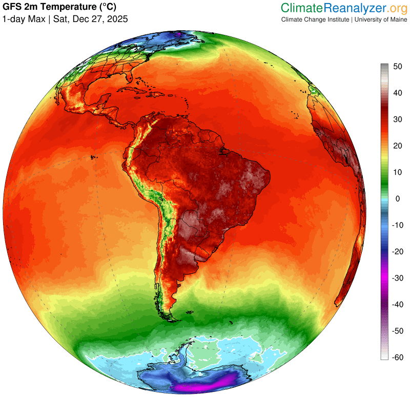Temperature in America Centrale Temperature in America Centrale