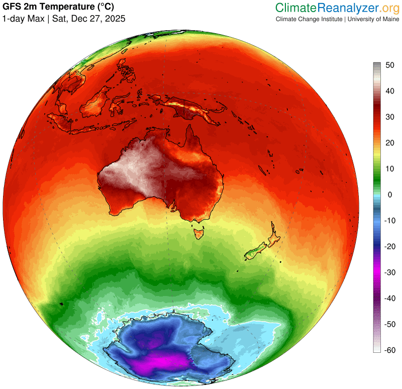 Temperature in Oceania Temperature in Oceania