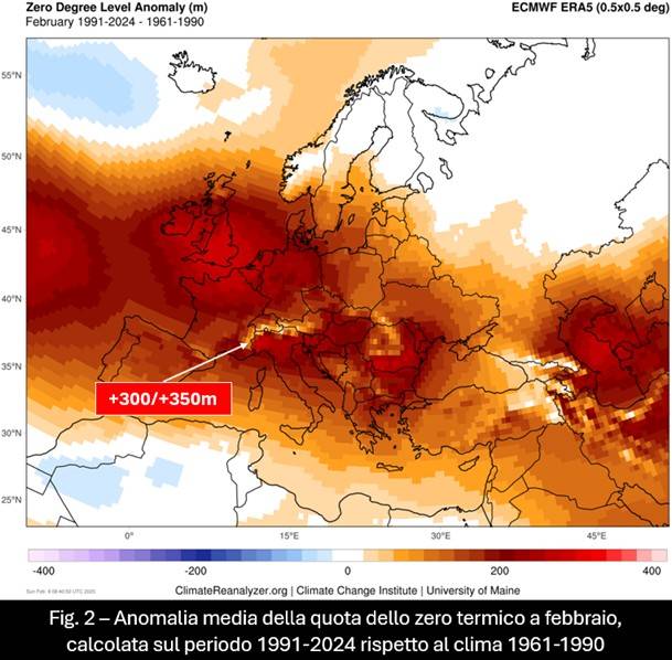 Anomalia della quota dello zero termico