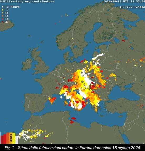 Fulminazioni del 18 agosto 2024