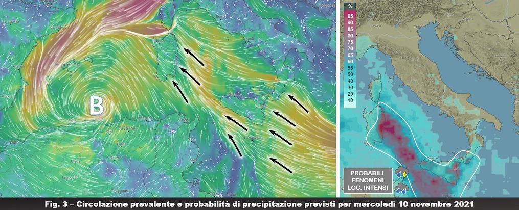 Mappa prevista per il 10 Novembre 2021