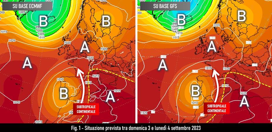 Mappe attese per il 3-4 settembre 2023