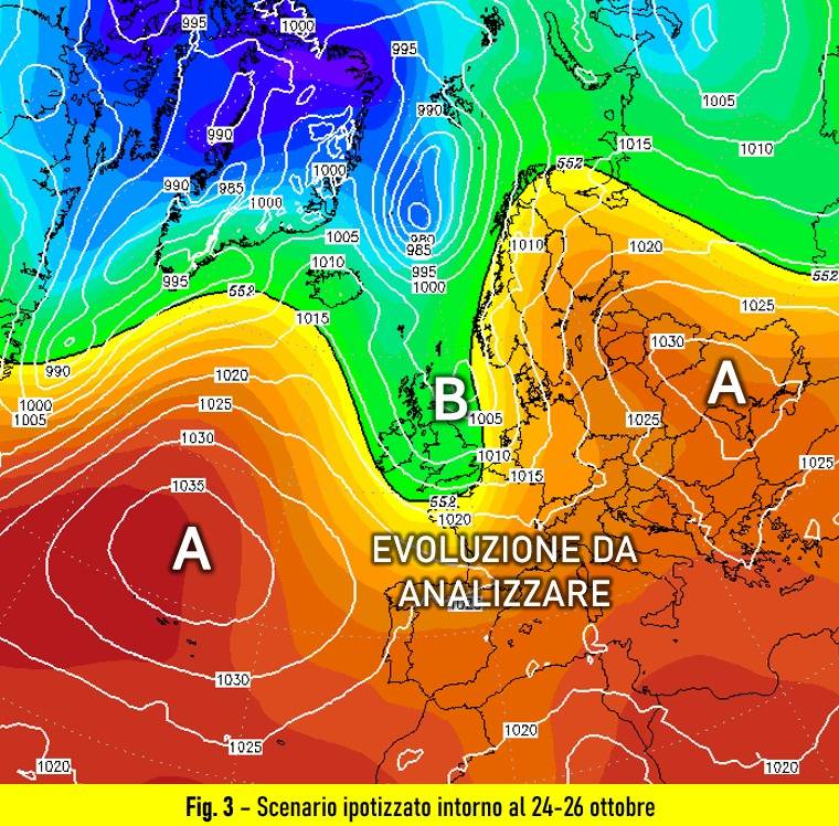 Possibile scenario per il 24-26 ottobre 2024