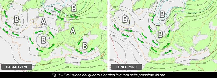 Quadro sinottico 21-23 settembre 2024