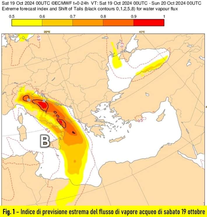 Vapore acqueo 19 ottobre 2024