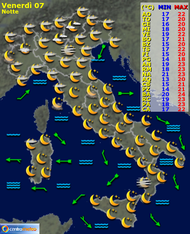 Previsioni del Tempo, mappa 3