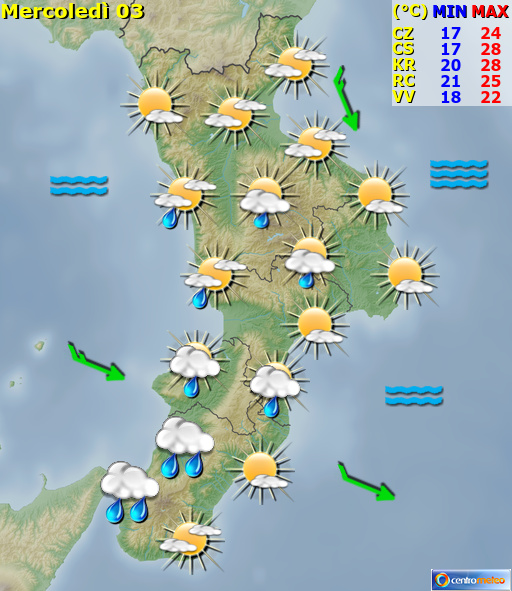Previsioni Meteo Calabria